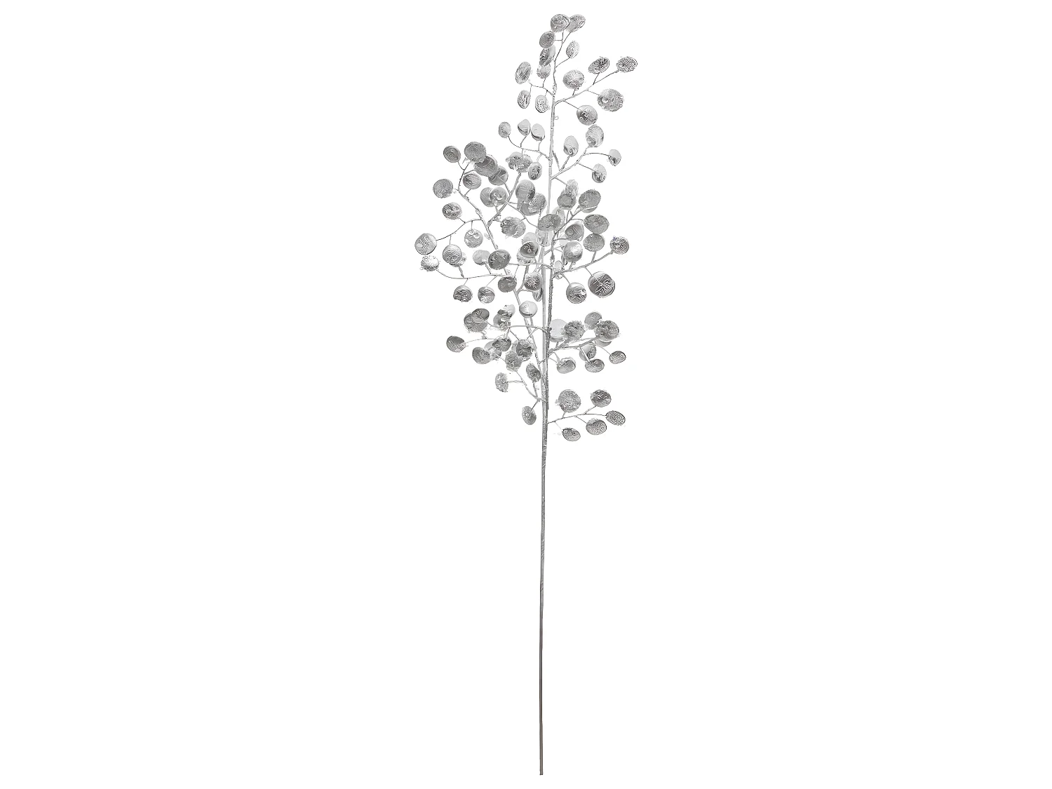 Branche de Fleurs "Souffle Polaire" 75cm Argent