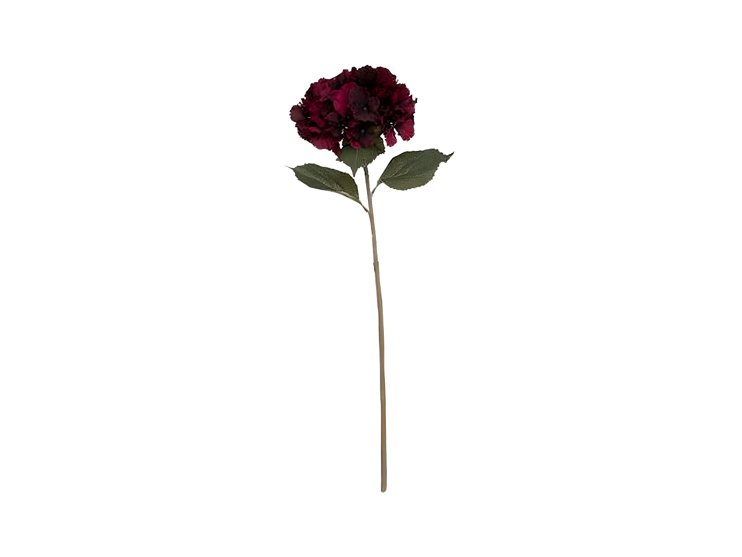 Fleur Artificielle "Hortensia" 83cm Rouge Foncé