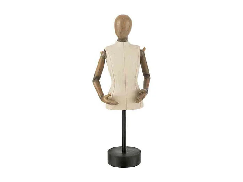 Statuette Vintage "Buste" 31cm Beige & Marron