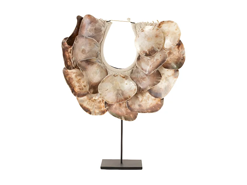 Collier Déco en Bois "Lisa" 59cm Naturel