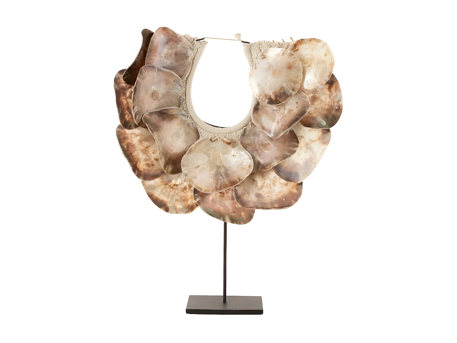 Collier Déco en Bois "Lisa" 59cm Naturel