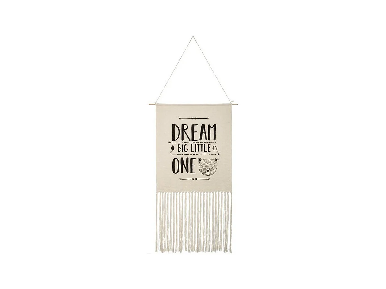 Tissage Mural à Suspendre "Dreams" 109cm Beige