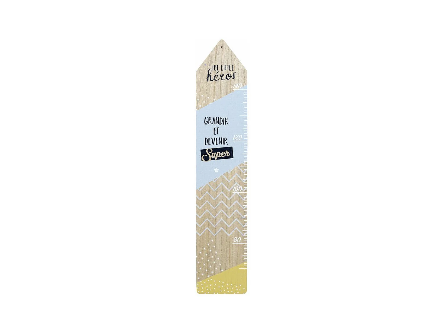 Décoration Murale Enfant "Toise Garçon" 100cm Bleu