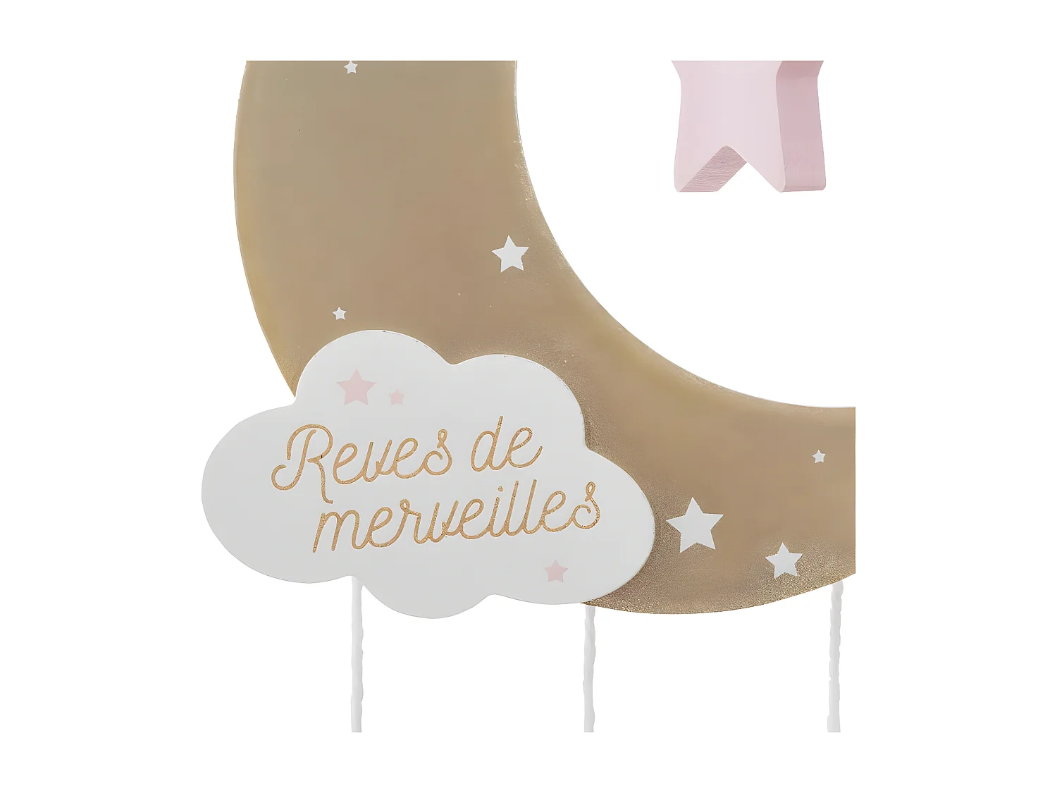 Suspension Enfant "Lune" 43cm Multicolore