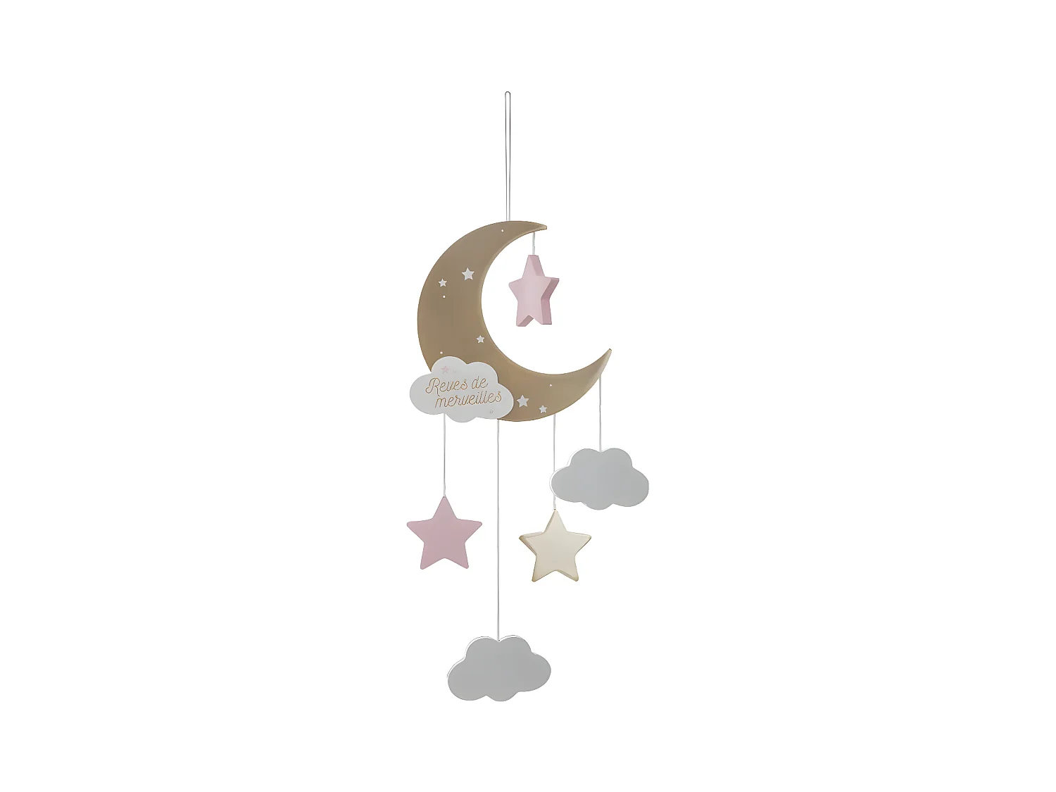 Suspension Enfant "Lune" 43cm Multicolore