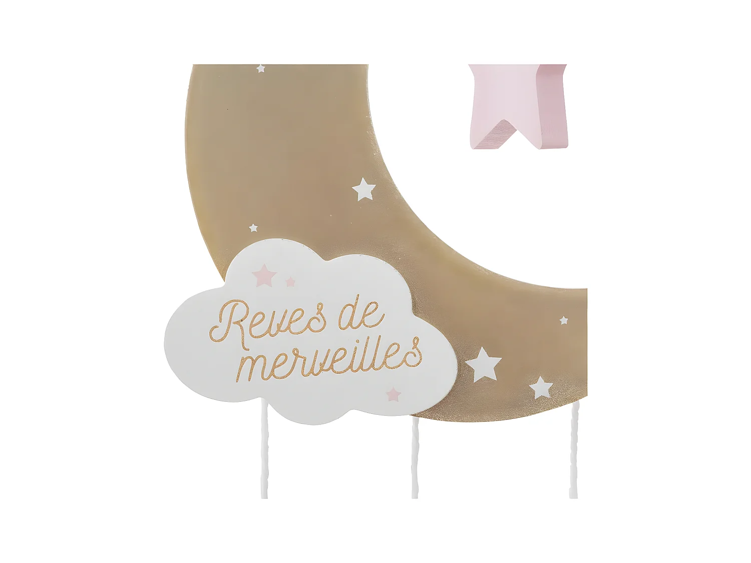 Suspension Enfant "Lune" 43cm Multicolore