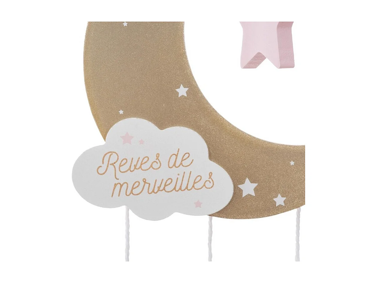 Suspension Enfant "Lune" 43cm Multicolore