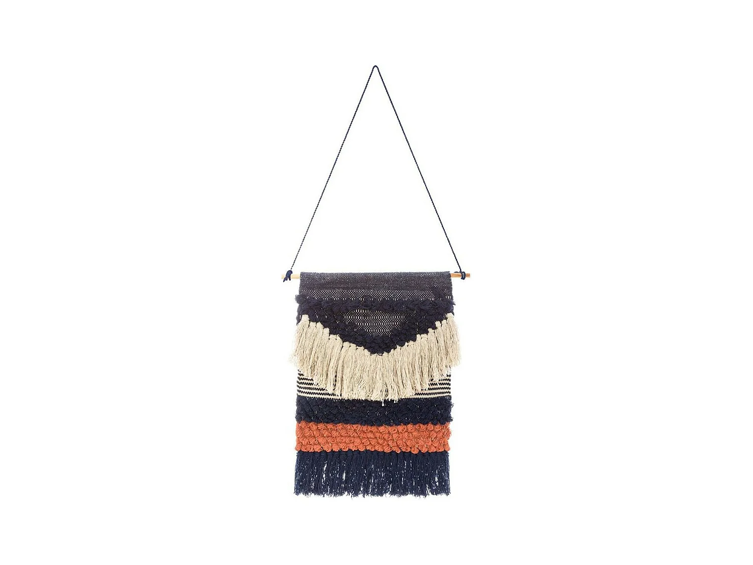 Tissage Mural à Suspendre "Wild" 42cm Multicolore