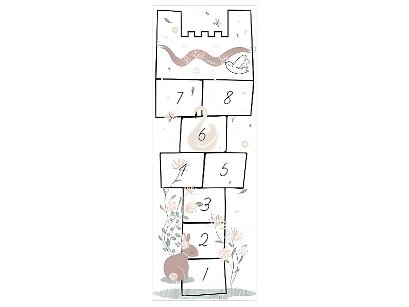 Sticker Enfant "Il Était une Fois" 50x70cm Multicolore