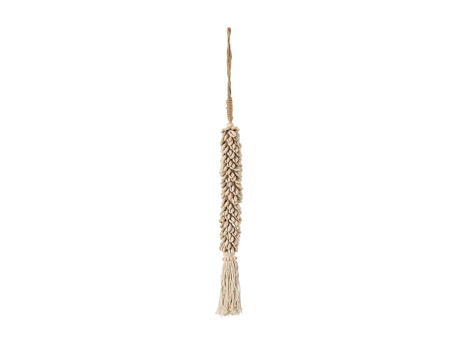 Suspension en Corde "Coquillages" 66cm Naturel