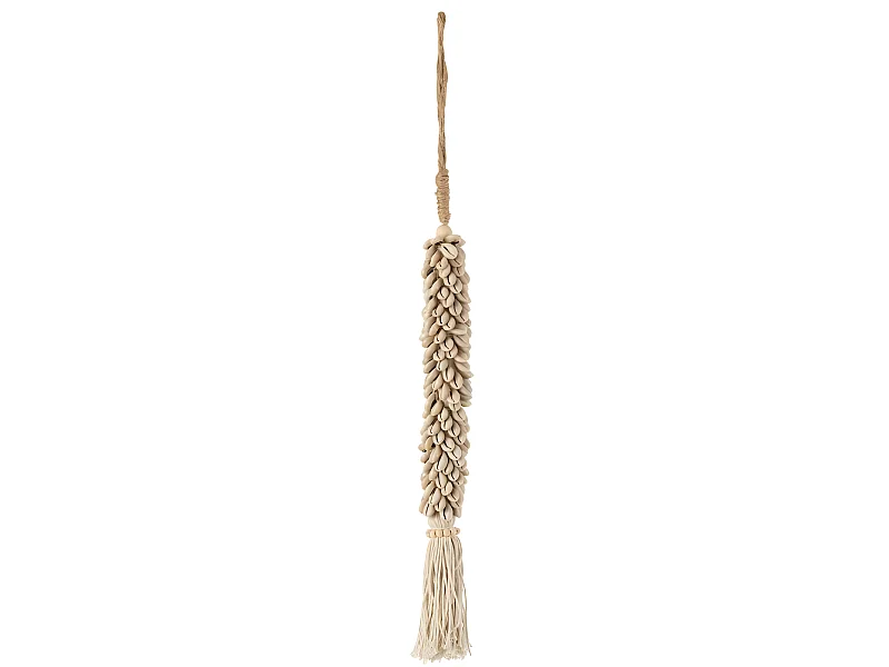 Suspension en Corde "Coquillages" 66cm Naturel