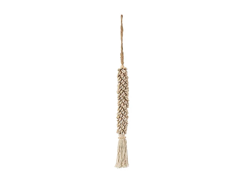 Suspension en Corde "Coquillages" 66cm Naturel