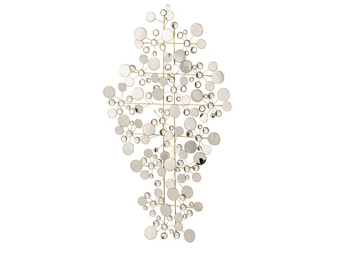 Décoration Murale Chic : Fleur En Métal Doré Pour