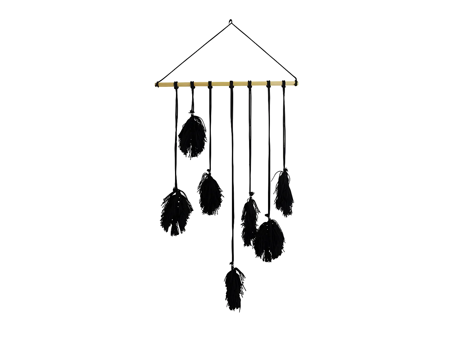 Suspension Murale "Voyage Berbère" 63cm Noir
