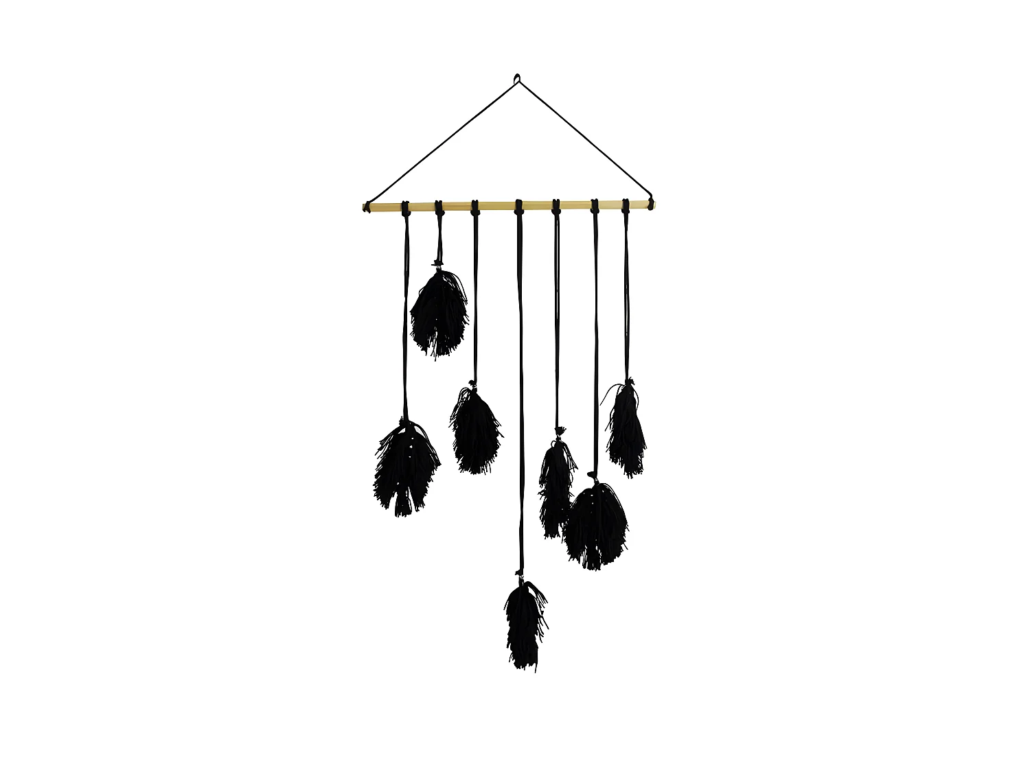 Suspension Murale "Voyage Berbère" 63cm Noir