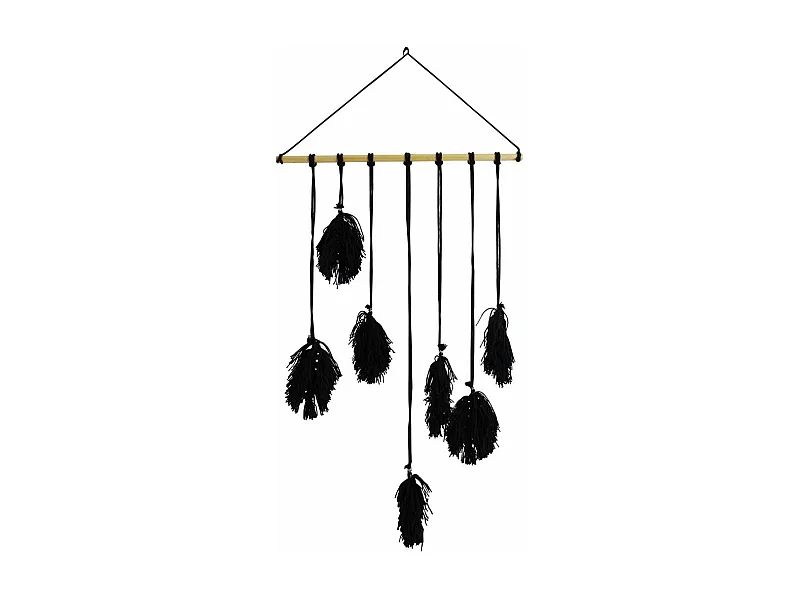 Suspension Murale "Voyage Berbère" 63cm Noir