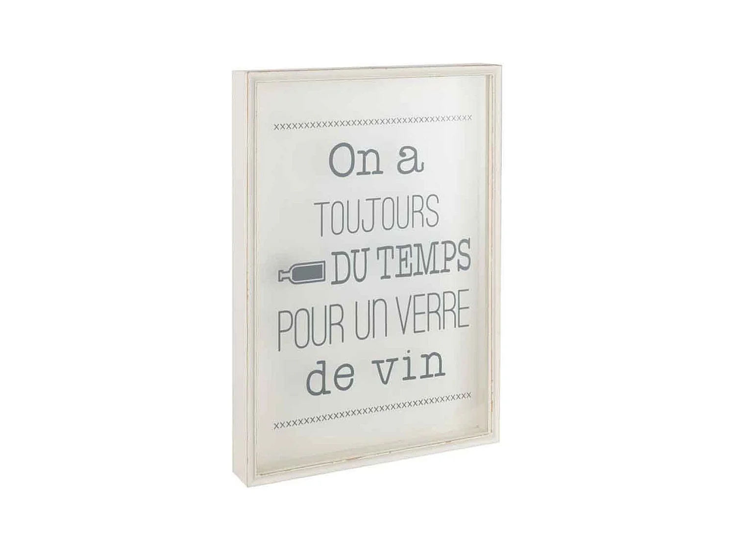 Cadre Déco en Bois "Bouchons" 65cm Beige