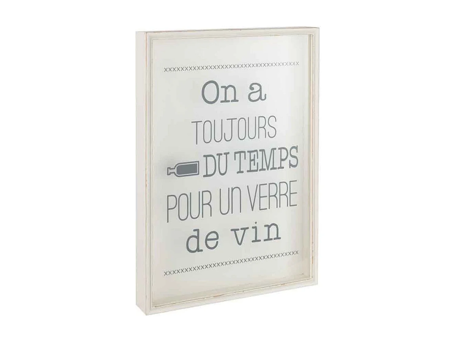 Cadre Déco en Bois "Bouchons" 65cm Beige