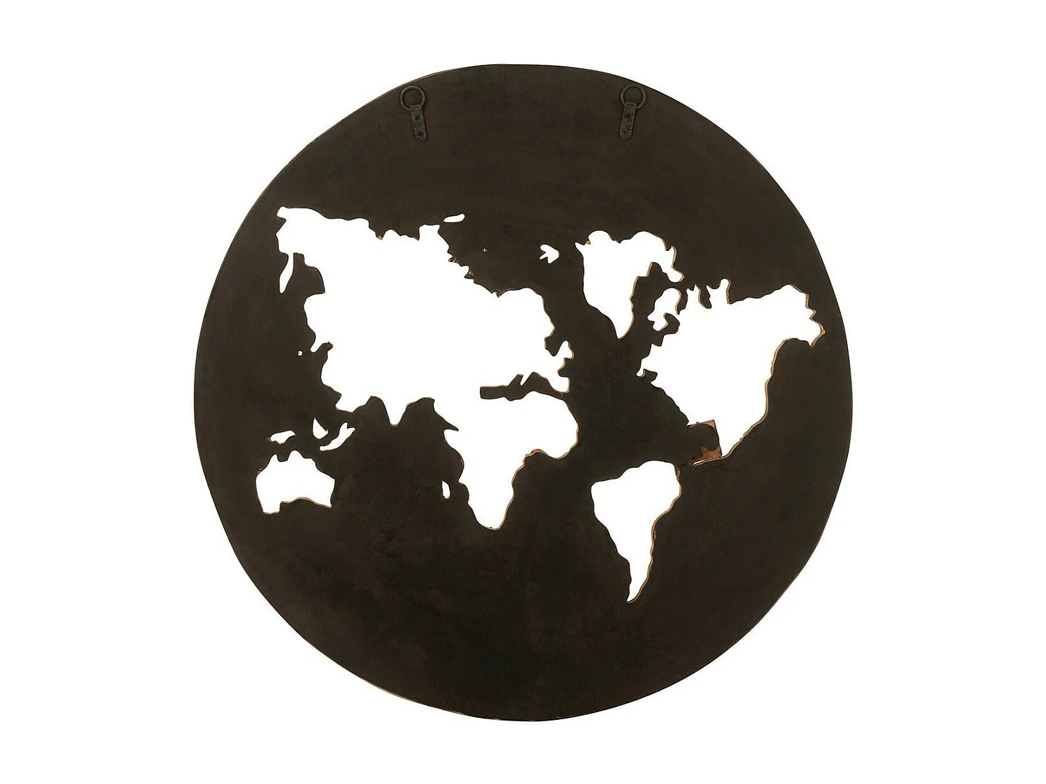 Décoration Murale en Bois "Carte du Monde" 100cm Naturel