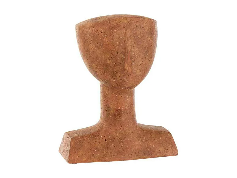 Statuette Déco "Personnage Léa" 31cm Terracotta