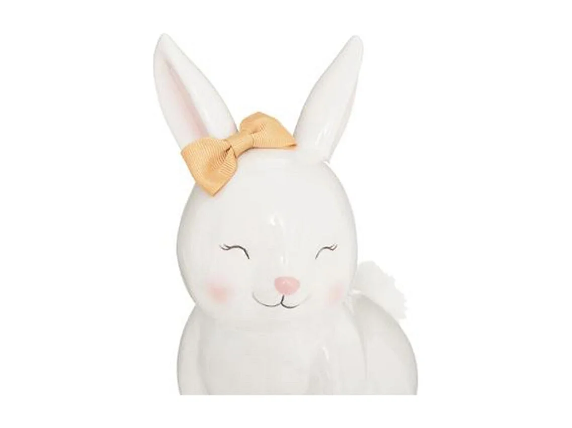 Tirelire Enfant "Lapin" 22cm Blanc