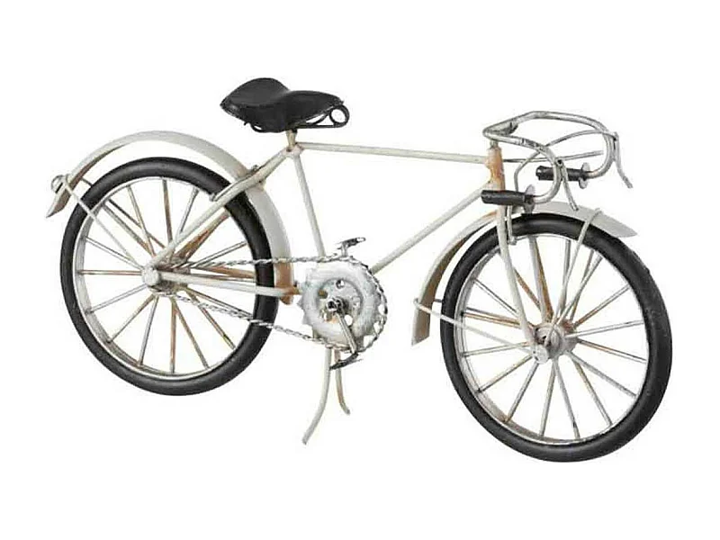 Vélo Déco à Poser "Course" 30cm Gris