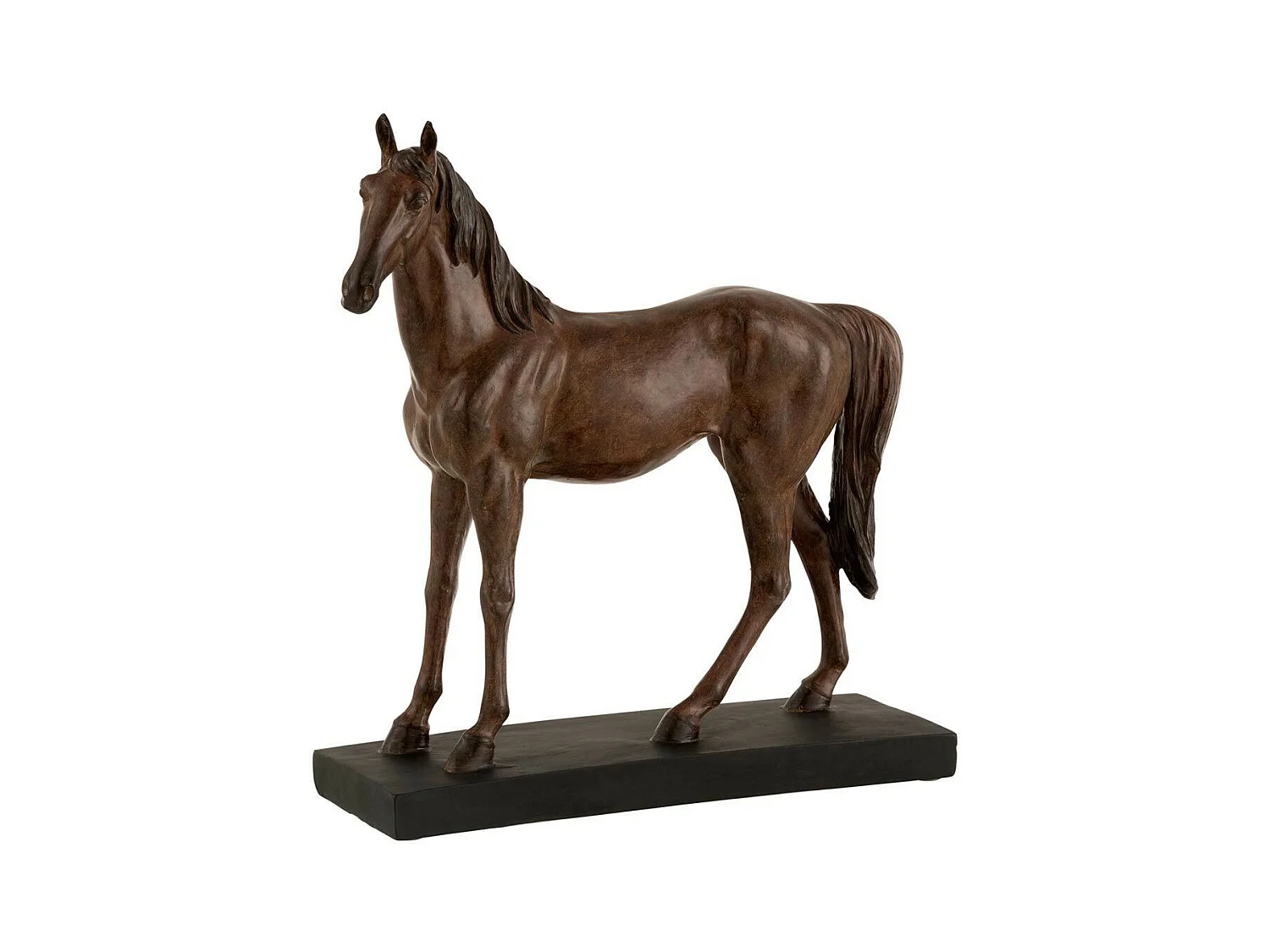 Statuette Déco "Cheval" 38cm Marron