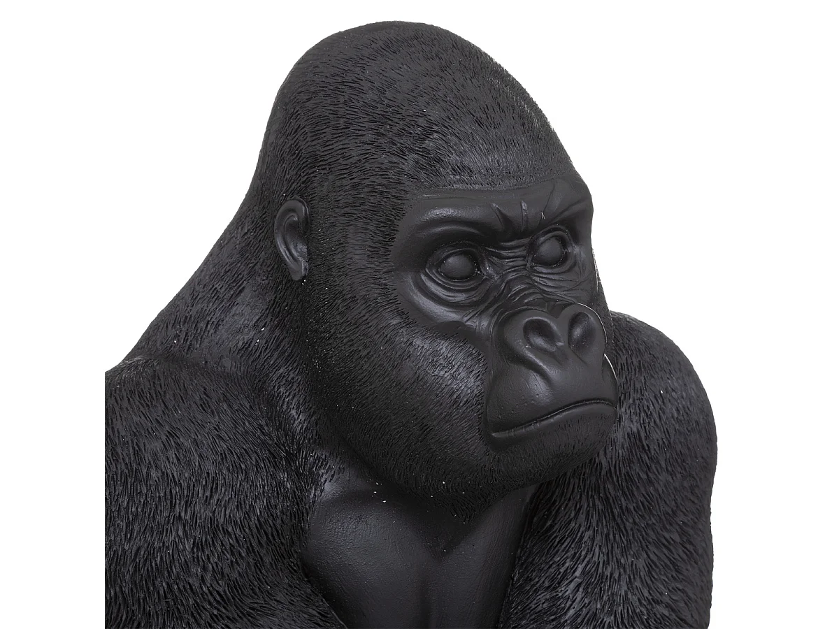 Statuette Déco "Gorille en Résine" 67cm Noir