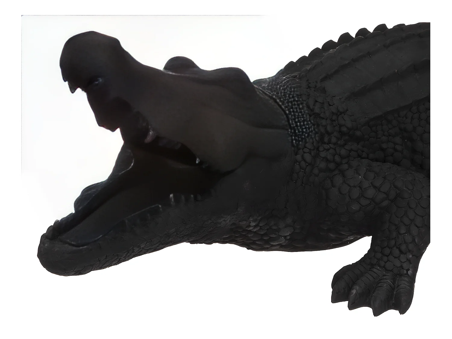 Statuette Déco "Crocodile" 100cm Noir