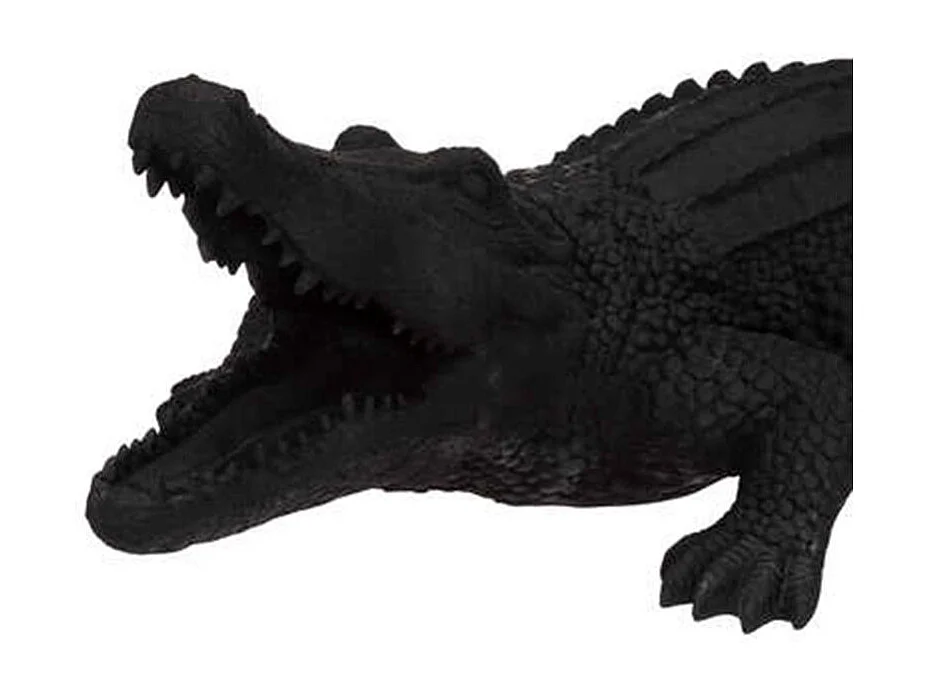 Statuette Déco "Crocodile" 100cm Noir