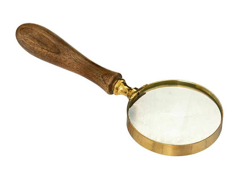 Loupe Déco Design "Delia" 20cm Marron