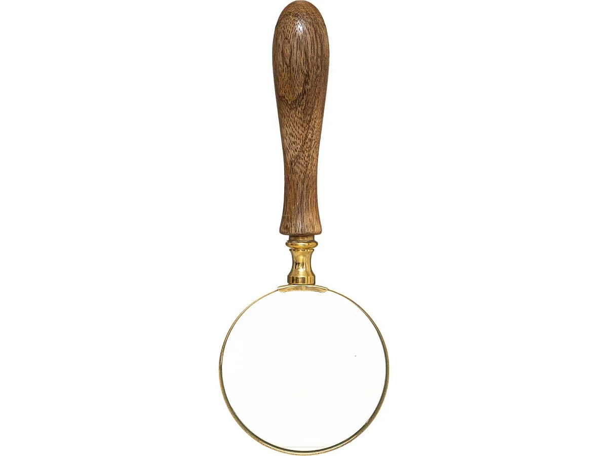 Loupe Déco Design "Delia" 20cm Marron