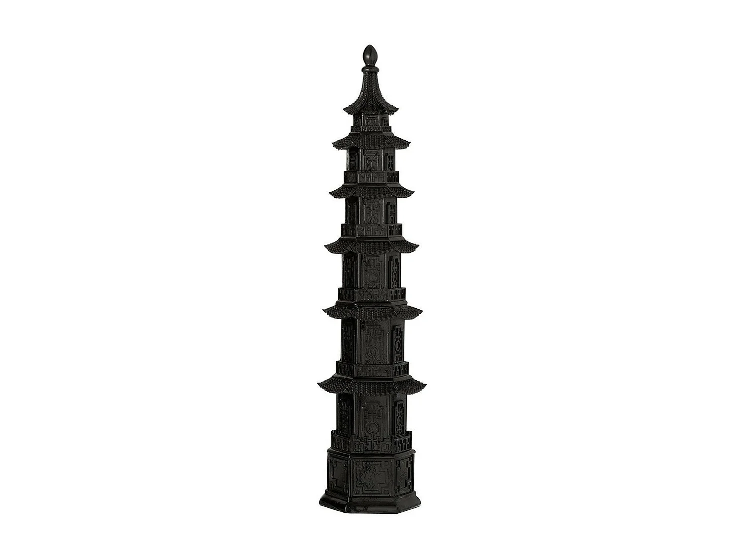 Temple Déco "Oriental" 57cm Noir