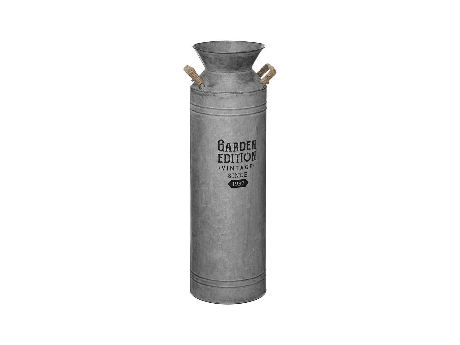 Pot à Lait Déco Vintage "Zinc" 61cm Gris