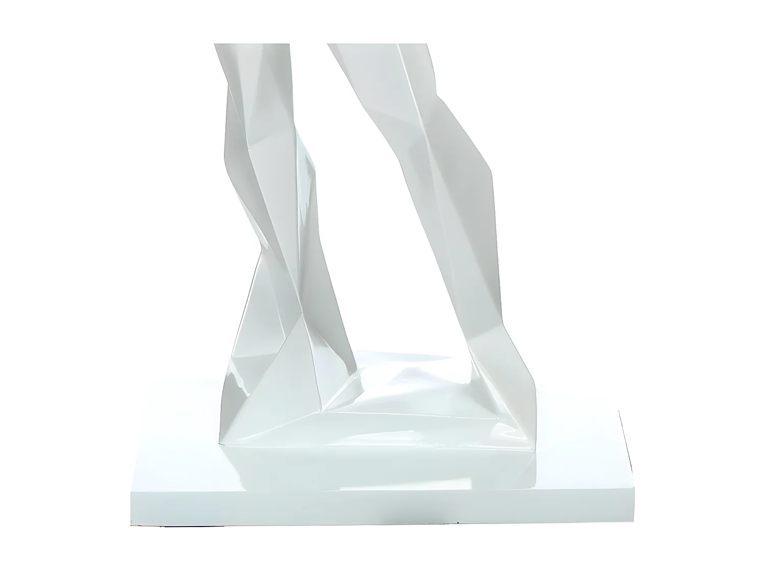 Statue Design "Sculpture Kenya" 56cm Blanc