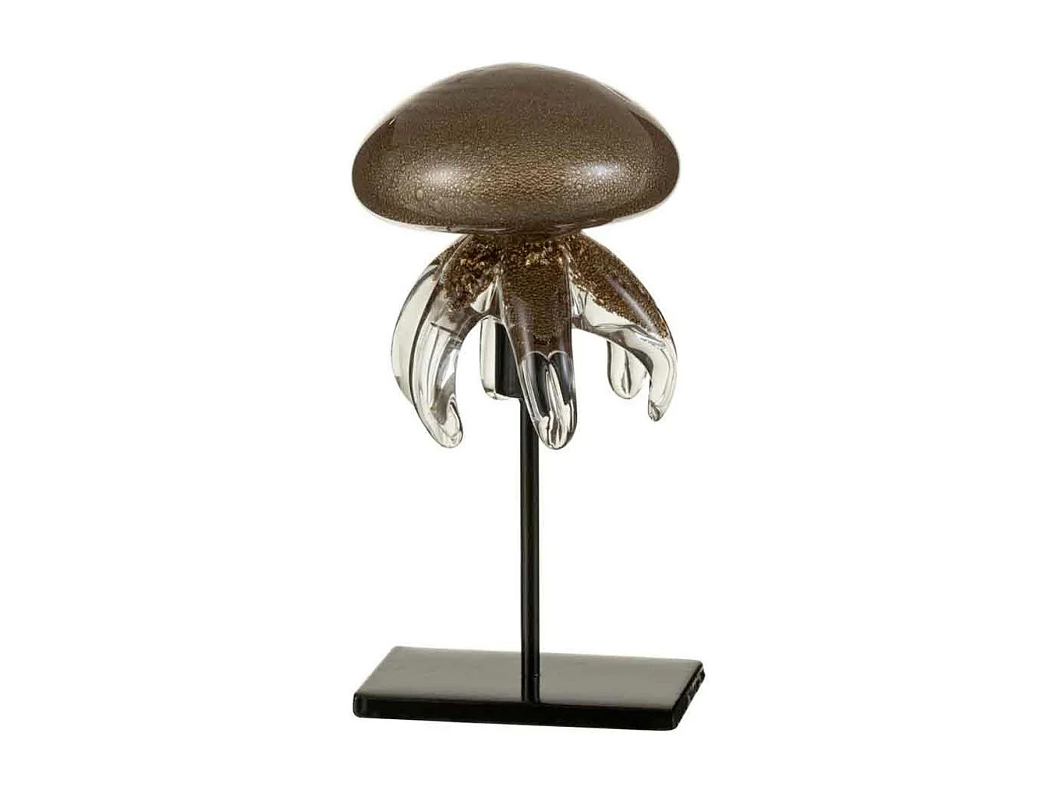 Statuette Déco "Méduse sur Pied" 19cm Marron