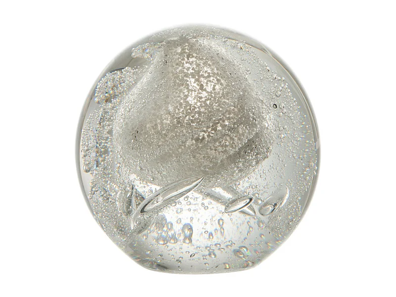 Presse-Papier en Verre "Bulle" 10cm Argent