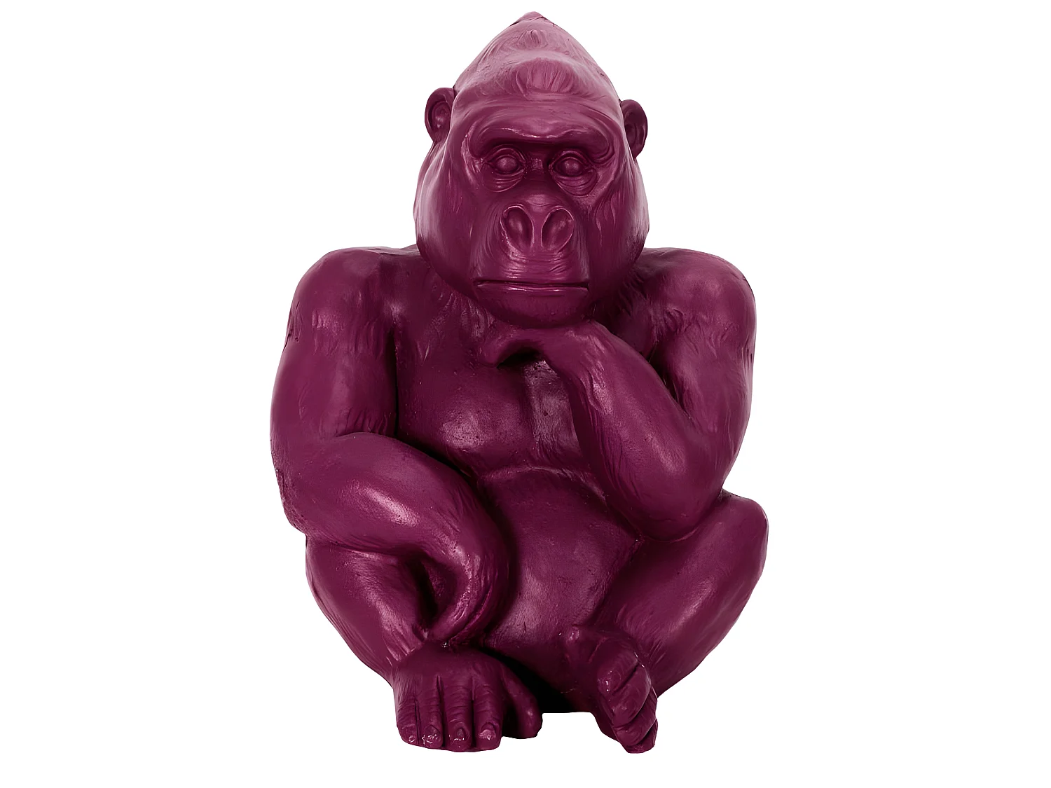 Statuette Déco en Magnésie "Gorille" 54cm Violet