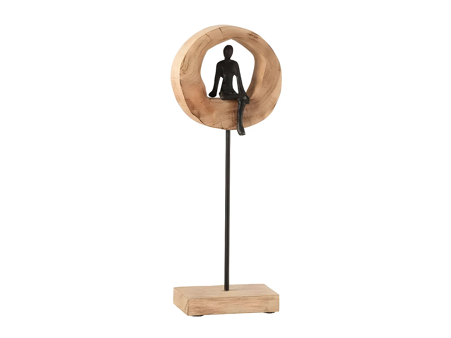 Statuette Déco "Figurine Pensive" 48cm Naturel