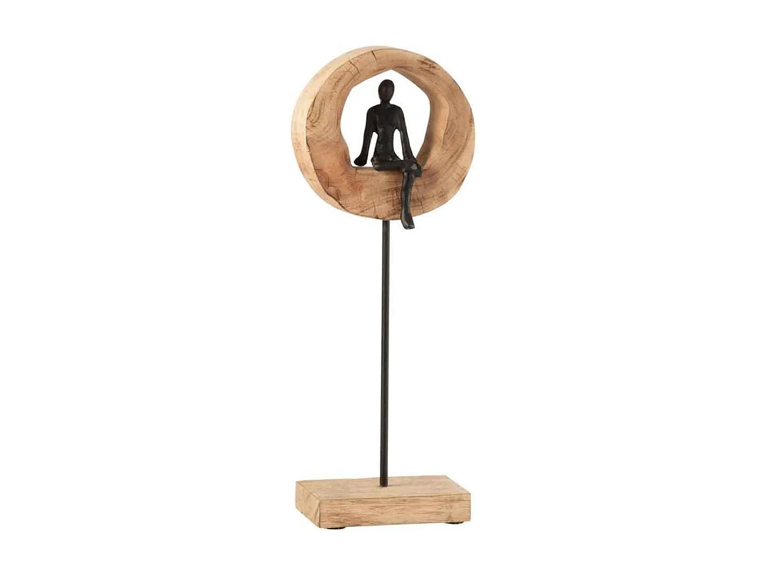 Statuette Déco "Figurine Pensive" 48cm Naturel