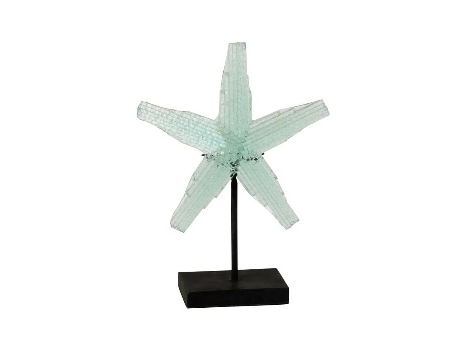 Étoile de Mer Déco sur Pied "Dee" 35cm Bleu