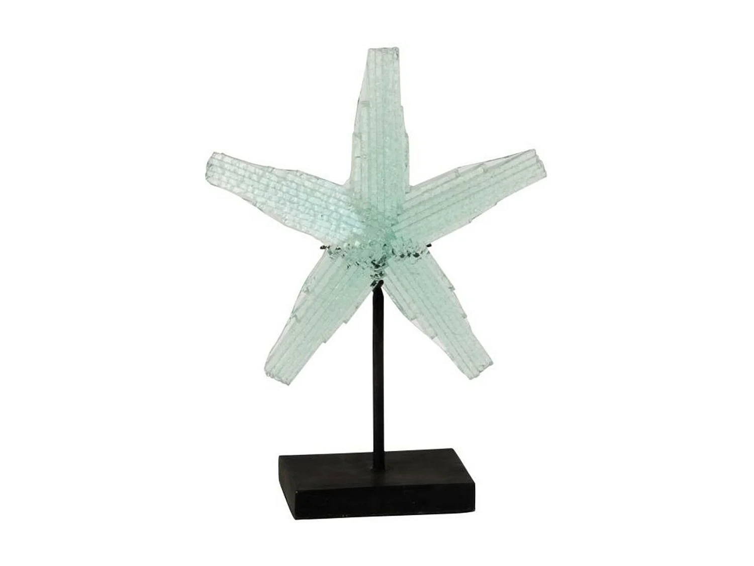 Étoile de Mer Déco sur Pied "Dee" 35cm Bleu