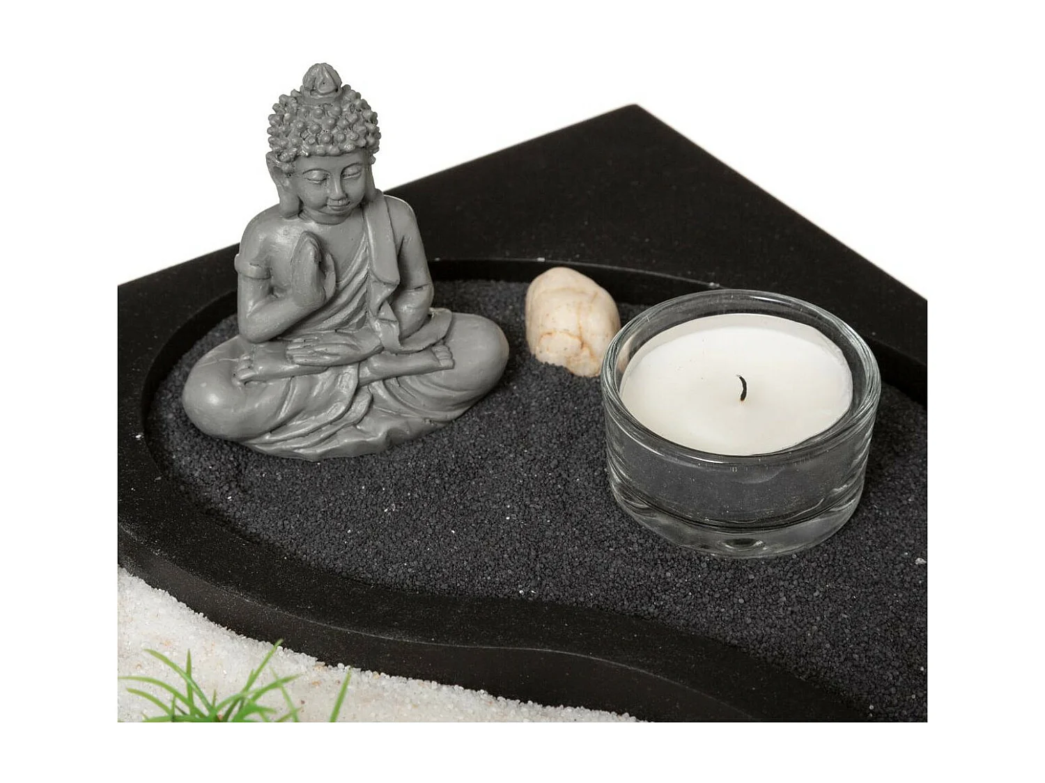 Jardin Zen Bouddha "Ying Yang" 23cm Noir
