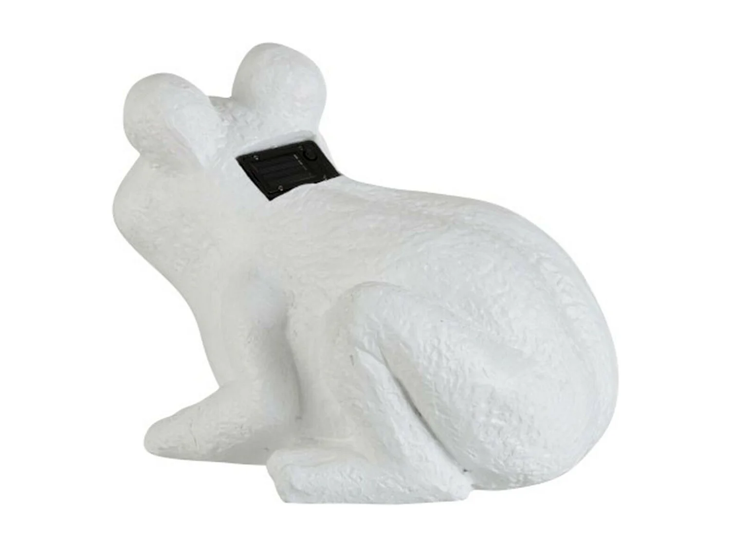 Statuette Déco "Grenouille Assise" 37cm Blanc