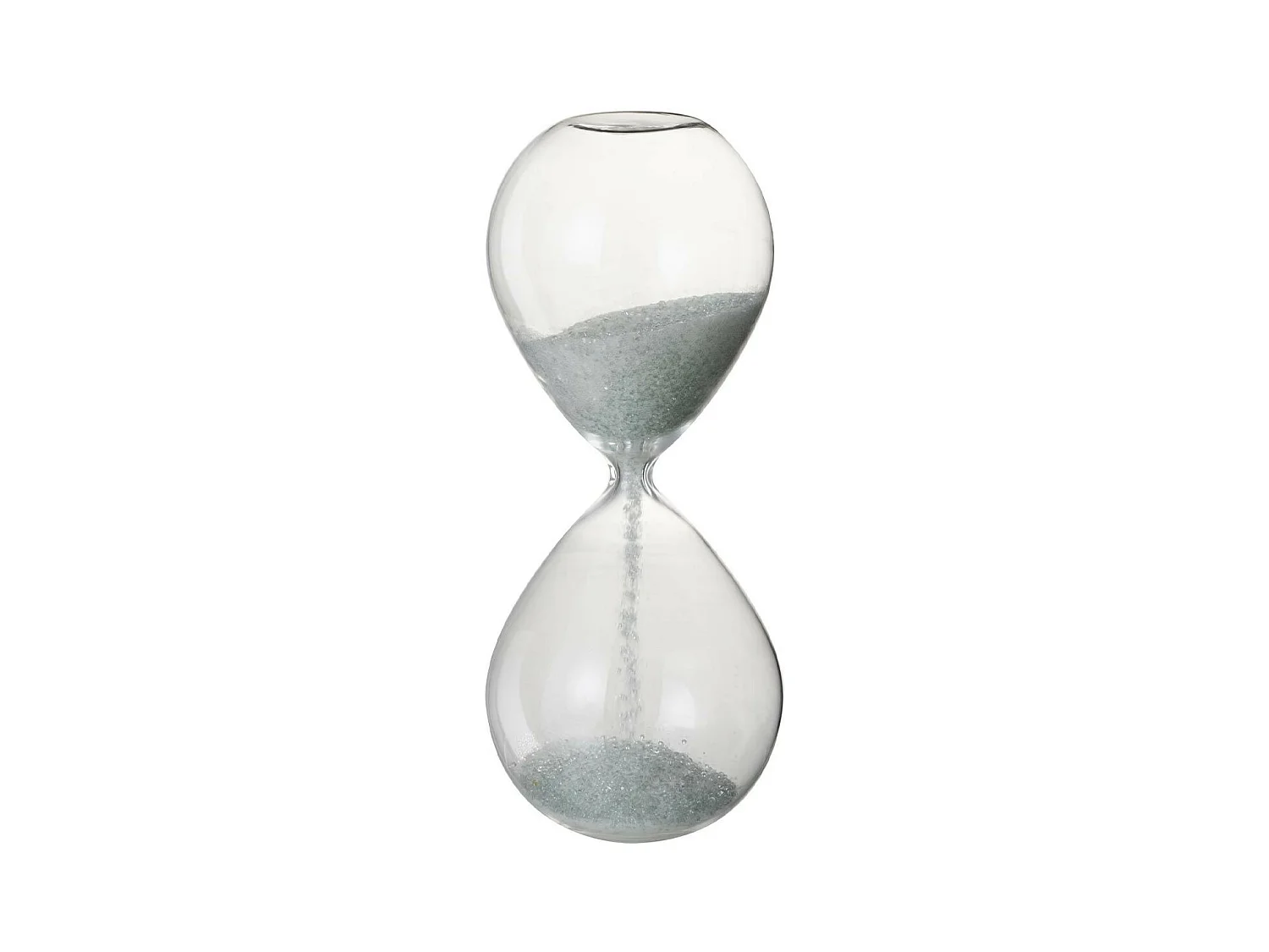 Sablier Déco "Perles" 25cm Blanc
