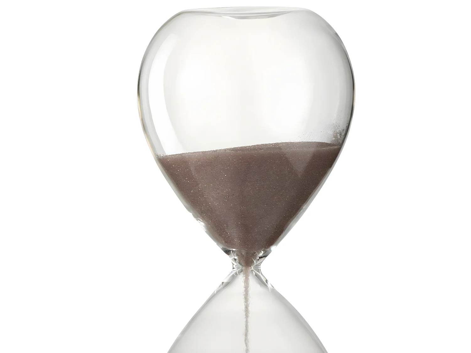 Sablier Déco "Verre" 23cm Rose