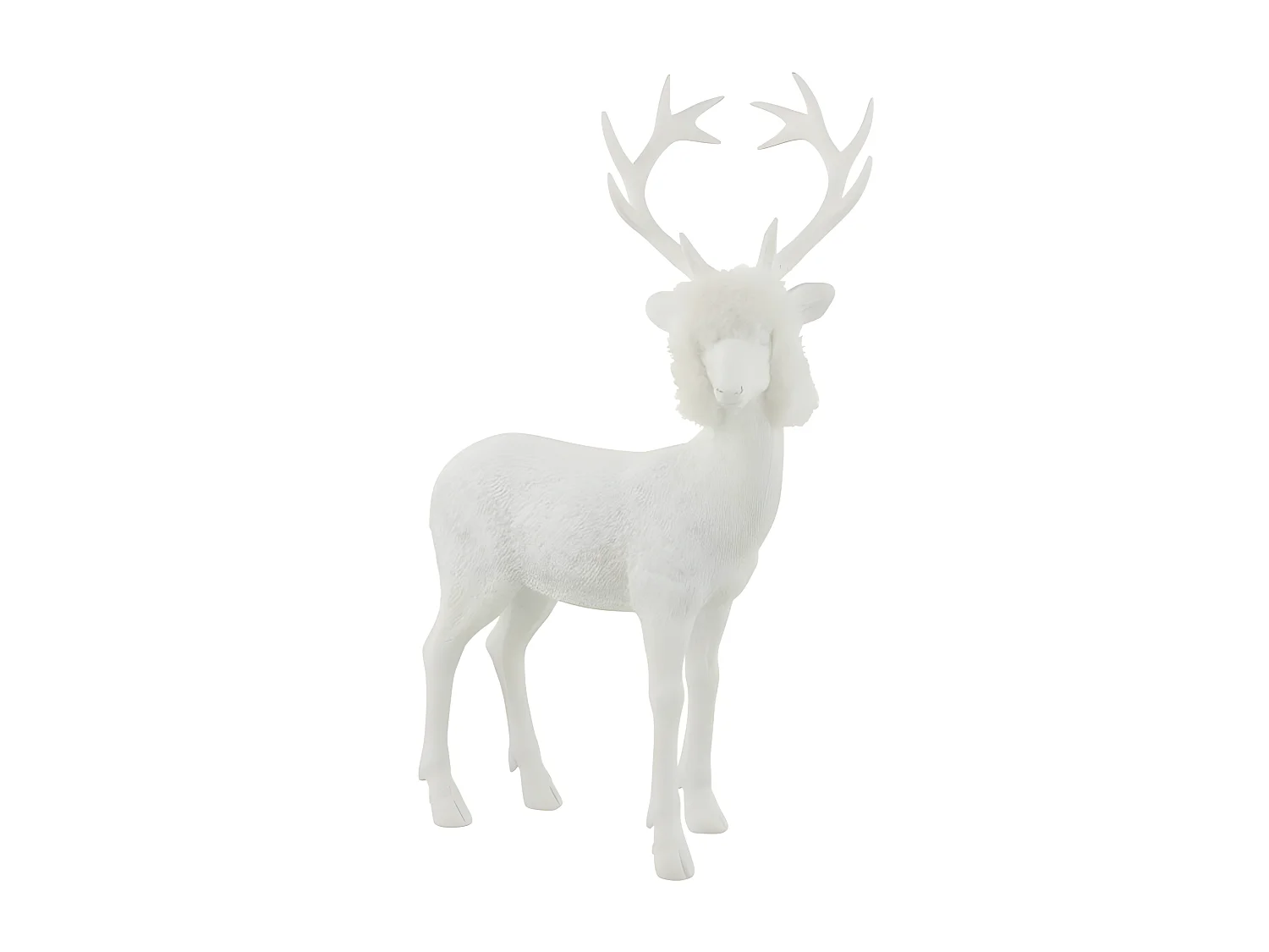 Statuette Déco "Renne" 52cm Blanc