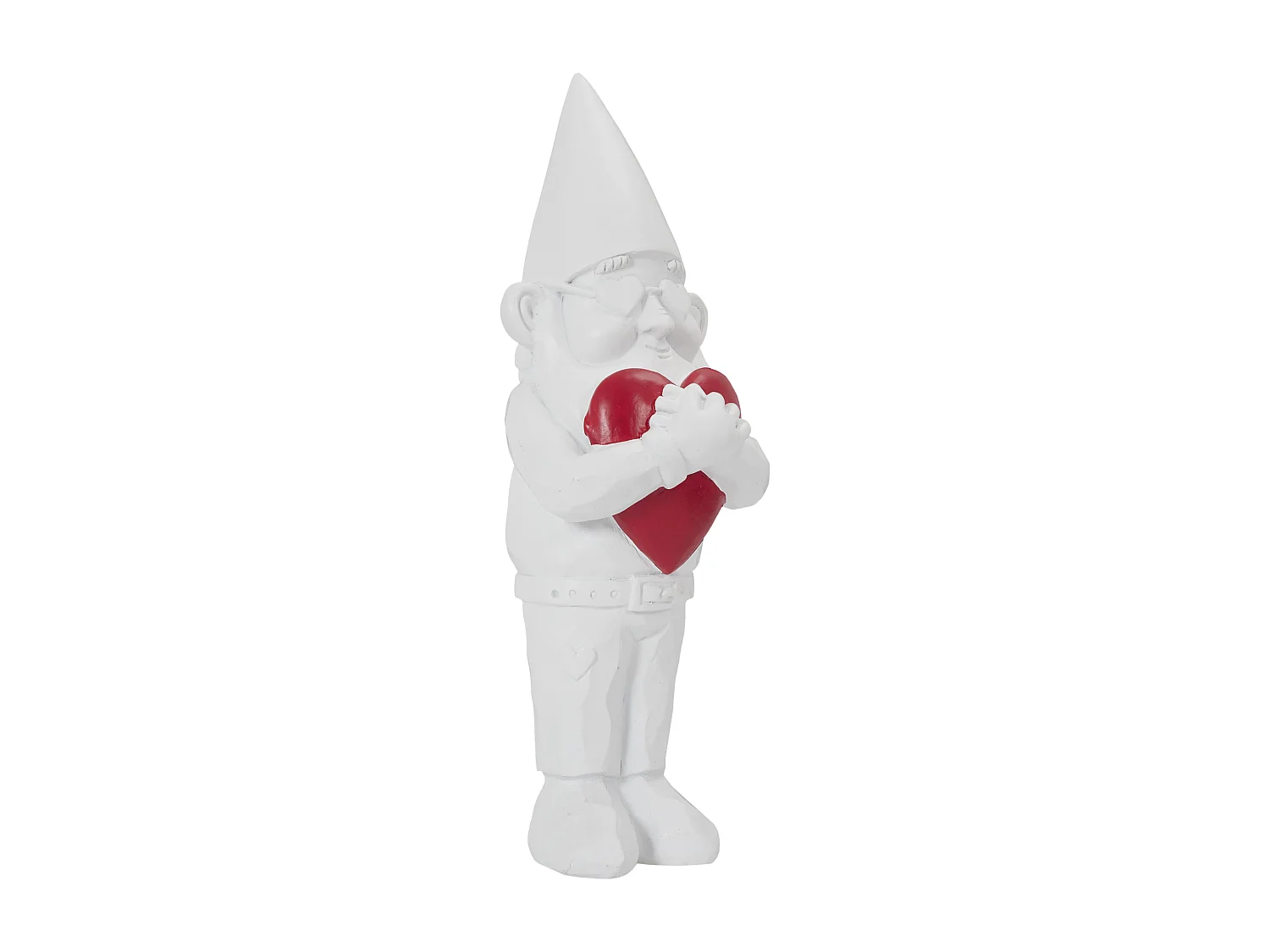 Sculpture Nano Love Int Ext H33cm Blanc, Rouge