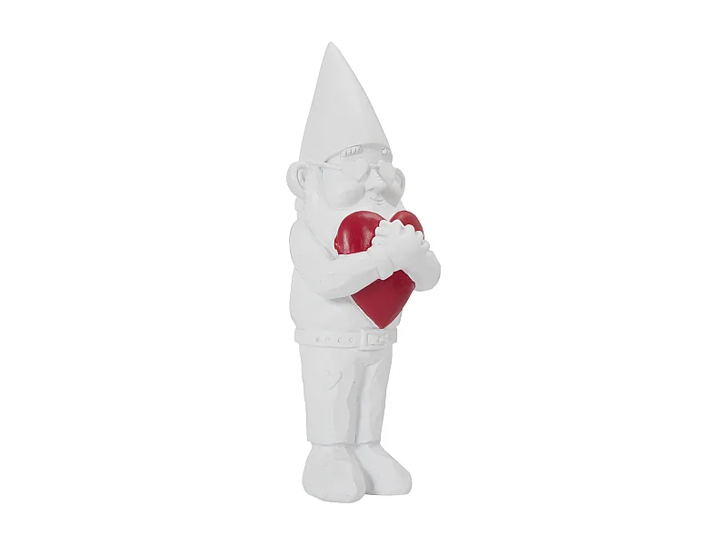Sculpture Nano Love Int Ext H33cm Blanc, Rouge
