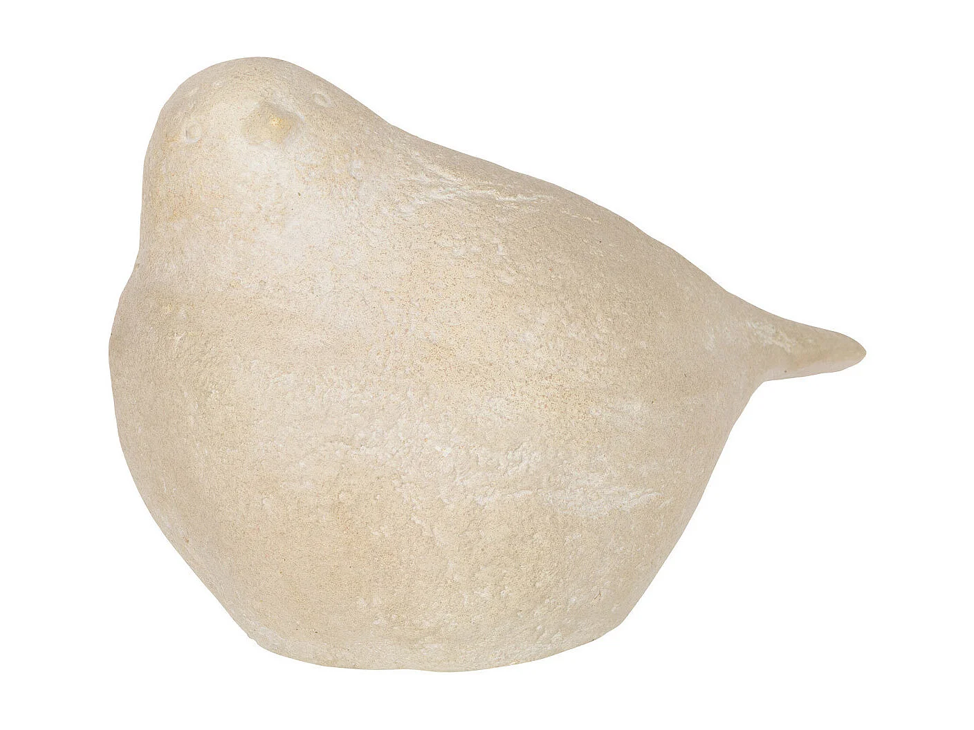 Statuette Déco "Oiseau à Poser" 39cm Beige